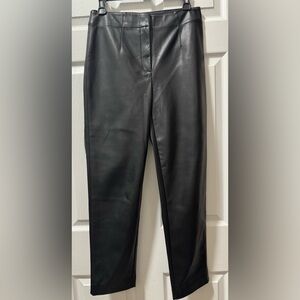 Ann Taylor Black Faux Leather Pants